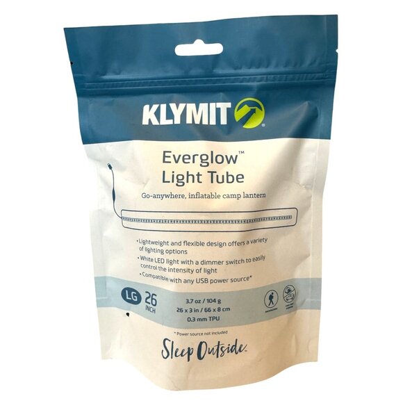 Klymit Everglow Light Tube LG 26" Inflatable Camp Lantern USB Powered Flexible L - Picture 3 of 5